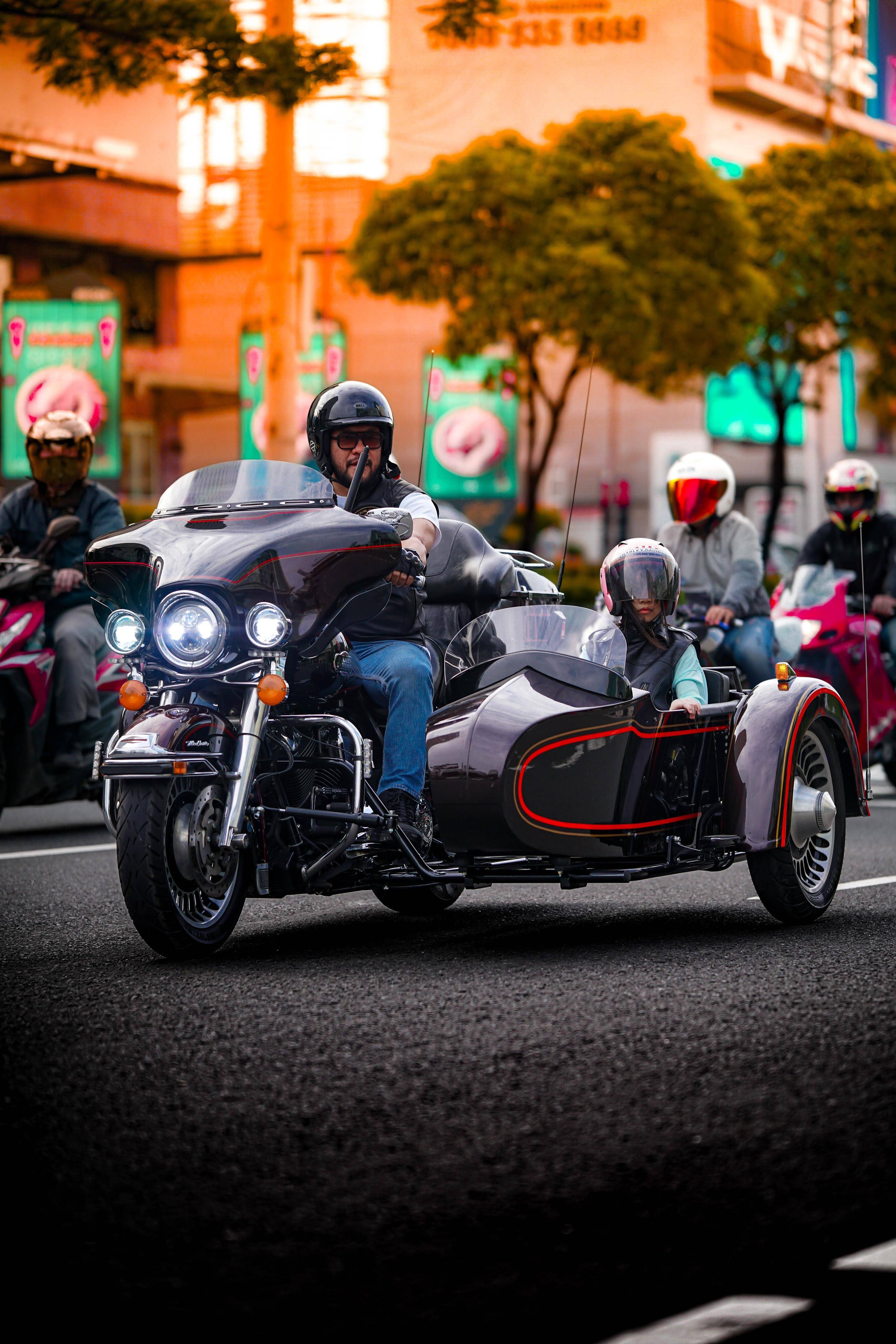 Vintage motorcycle sidecar touring – retro ride experience